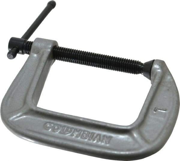 Wilton - Light-Duty 2-1/2" Max Opening, 2-1/2" Throat Depth, Ductile Iron Standard C-Clamp - 1,005 Lb Capacity, 0" Min Opening, Standard Throat Depth - Exact Tool & Supply