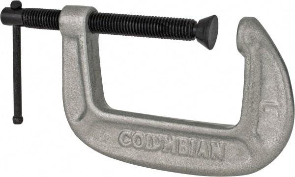 Wilton - Light-Duty 3" Max Opening, 2" Throat Depth, Ductile Iron Standard C-Clamp - 1,430 Lb Capacity, 0" Min Opening, Standard Throat Depth - Exact Tool & Supply