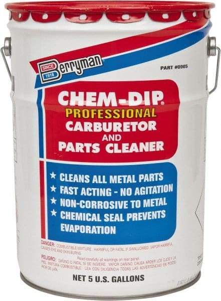 Berryman Products - Chlorinated Carburetor & Parts Cleaner - 5 Gal Pail - Exact Tool & Supply