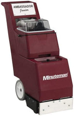 Minuteman - 14" Cleaning Width, 85" Water Lift, Walk Behind Carpet Extractor - 95 CFM Air Flow, 1 hp, 6 Gal Tank Capacity, 6 Gal Tank Recovery Capacity, 50 Pump psi - Exact Tool & Supply