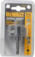 DeWALT - 1-3/8" Diam, 5/8" Cutting Depth, Hole Saw - Bi-Metal Saw, Toothed Edge - Exact Tool & Supply