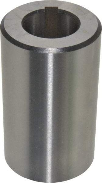 Interstate - 1 Inch Hole Diameter, 1-7/8 Inch Outside Diameter, 3-1/8 Inch Long, Alloy Steel Machine Tool Arbor Bushing - 0.0004 Inch Runout, Use with Milling Machine Arbors - Exact Tool & Supply