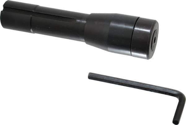 Interstate - Slitting/Slotting Saw Arbor - Taper Shank, 5" OAL, R8 Taper, For 1/2, 5/8, 3/4, 7/8, 1" Cutter Hole Diam - Exact Tool & Supply