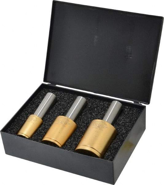 Made in USA - 3/4 Inch Shank Diameter, 5/8 and 1-1/4 Inch Cutter Hole Diameter, Straight Shank Slitting and Slotting Saw Arbor - 3.03, 3.53, 3.78 Inch Long, 0.75 Inch Shank Diameter, 1., 1.5, 1.75 Inch Head Diameter - Exact Tool & Supply