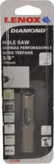 Lenox - 3/8" Diam, 1-1/8" Cutting Depth, Hole Saw - Diamond Grit Saw, Continuous Edge - Exact Tool & Supply