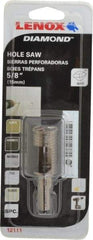 Lenox - 5/8" Diam, 1-1/8" Cutting Depth, Hole Saw - Diamond Grit Saw, Continuous Edge - Exact Tool & Supply