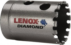 Lenox - 1-3/8" Diam, 1-5/8" Cutting Depth, Hole Saw - Diamond Grit Saw, Continuous Edge - Exact Tool & Supply