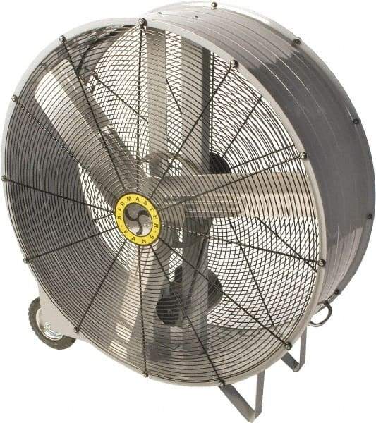 Airmaster - 42" Blade, Belt Drive, 1/2 hp, 14,000 & 8,000 CFM, Portable Blower with Wheels - 4.5 Amps, 115 Volts, 2 Speed, Single Phase - Exact Tool & Supply