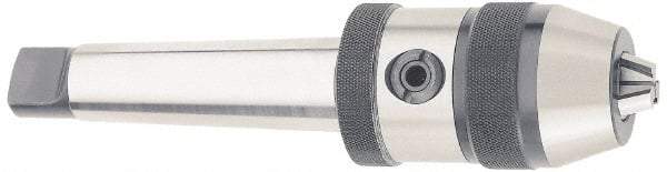 Accupro - 3MT, 1/8 to 5/8" Capacity, Integral Shank Drill Chuck - Keyed, Taper Shank, 57mm Sleeve Diam, 88mm Open Length - Exact Tool & Supply
