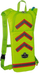 Ergodyne - Lime Green Hydration Backpack with Thermos - 70 Ounce Reservoir Capacity - Exact Tool & Supply