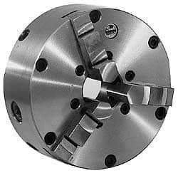 Kalamazoo - 4" Chuck Diam, 3 Jaw Universal Chuck - 5C Compatible Collet Series, Steel, Use with Universal Indexers - Exact Tool & Supply