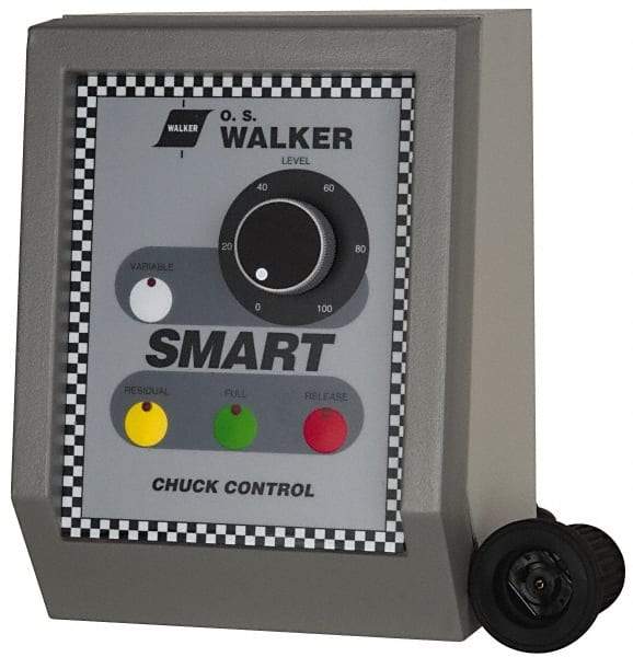 Walker - 300 W, 110 V Electromagnetic Chuck Variable Power Control - Automatic Release, 115 V, DC Max Output Voltage - Exact Tool & Supply