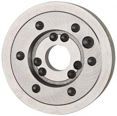 Bison - Adapter Back Plate for 12-1/2" Diam Independent & Self Centering Lathe Chucks - A1/A2-8 Mount, 4.06" Through Hole Diam, 5-1/2" ID, 12.52" OD, 1.7" Flange Height - Exact Tool & Supply