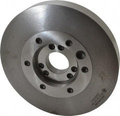 Bison - Adapter Back Plate for 10" Diam Independent & Self Centering Lathe Chucks - A1/A2-6 Mount, 3.17" Through Hole Diam, 4.19mm ID, 9.96" OD, 1.3" Flange Height - Exact Tool & Supply