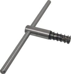 Bison - 10, 12" Chuck Diam Compatibility, Lathe Chuck Key - Compatible with 3-Jaw Chucks, 4-Jaw Chucks, 6-Jaw Chucks, Self Ejecting, 4-23/32" Body Length, 0.5512" Actual Key Square Size - Exact Tool & Supply