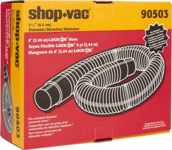 Shop-Vac - 8' Hose Length, 2-1/2" Hose - Exact Tool & Supply