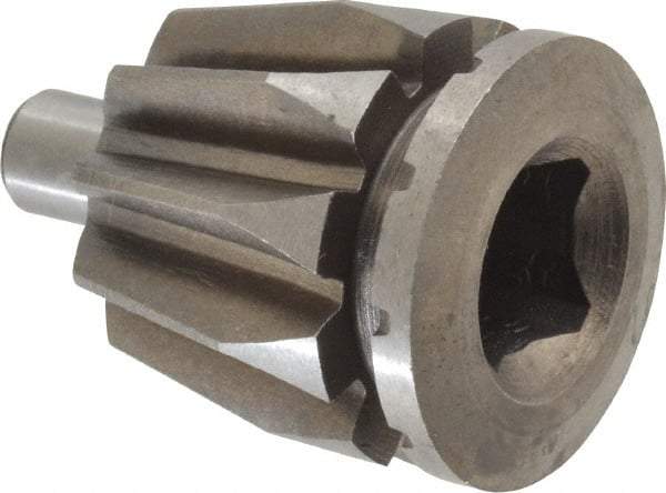 Bison - Forged Steel Lathe Chuck Pinion - 6" Chuck Diam Compatible, 1.1" OD - Exact Tool & Supply