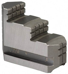 Bison - 6 to 6-1/4" Chuck Diam Compatibility, Steel Master Jaws - 0.6299" Wide x 2" Long x 1.3583" High - Exact Tool & Supply