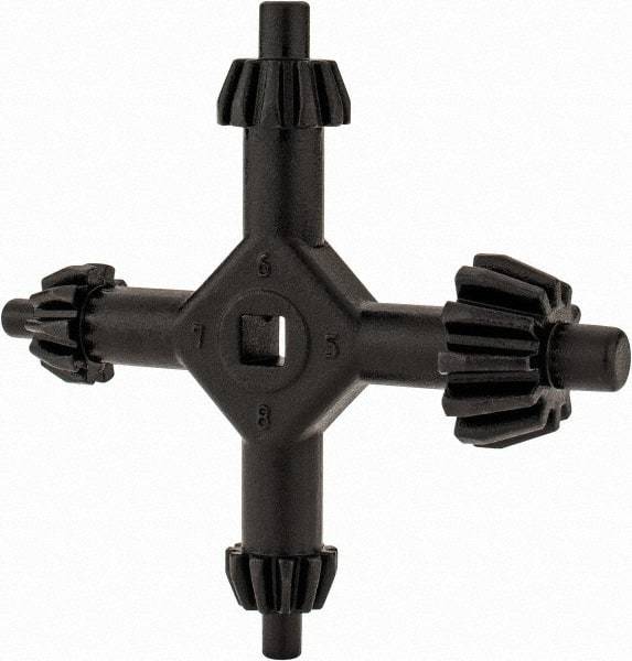 Made in USA - Drill Chuck Key No. K2, K3, K4, K32 4 Way - For Use with 3/8 to 3/4 Inch Heavy Duty Drill Chucks - Exact Tool & Supply
