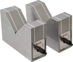 SPI - 90mm Max Capacity, 90° Angle, V-Block - 150mm Long x 50mm Wide x 100mm High, Sold as Matched Pair - Exact Tool & Supply