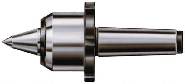 Rohm - MT5 Taper Shank, 3.62" Head Diam Live Center - 6,000 Max RPM, 3.32" Head Length, 1.65" Point Diam, 2.323" Point Len, 4,400 Lb Max Workpc, 11" OAL, Long Point - Exact Tool & Supply