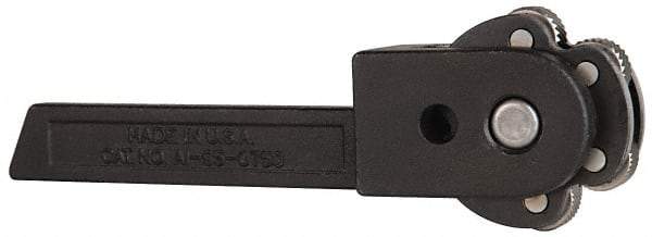 Knurlcraft - Neutral Cut, Diamond & Straight, 5/16" Wide 3/4" High x 4" Long Rectangle Shank, Revolving-Head Bump Knurlers - 6 Knurls Required (Included), 5/8" Diam x 5/16" Wide Face, 7/32" Hole Diam, Series AJ - Exact Tool & Supply