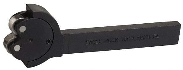 Knurlcraft - Neutral Cut, Diamond & Straight, 7/8" Wide 1-3/4" High x 7-1/4" Long Rectangle Shank, Self Centering Bump Knurlers - 2 Knurls Required (Included), 1" Diam x 3/8" Wide Face, 5/16" Hole Diam, Series K - Exact Tool & Supply