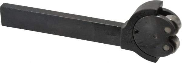 Knurlcraft - Neutral Cut, Diamond & Straight, 5/16" Wide 3/4" High x 4-5/16" Long Rectangle Shank, Self Centering Bump Knurlers - 2 Knurls Required (Included), 5/8" Diam x 5/16" Wide Face, 7/32" Hole Diam, Series AJ - Exact Tool & Supply