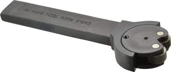 Knurlcraft - Neutral Cut, Diamond & Straight, 3/8" Wide 7/8" High x 4-5/16" Long Rectangle Shank, Self Centering Bump Knurlers - 2 Knurls Required (Included), 5/8" Diam x 5/16" Wide Face, 7/32" Hole Diam, Series AJ - Exact Tool & Supply