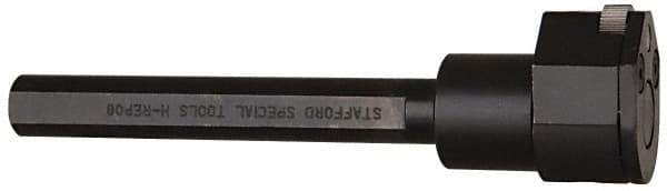 Made in USA - Neutral Cut, 1/2" Wide x 1/2" High x 3-1/2" Long Round Shank, Fixed Bump Knurlers - 1 Knurl Required, 1/2" Diam x 3/16" Wide Face, 3/16" Hole Diam, Series EP - Exact Tool & Supply