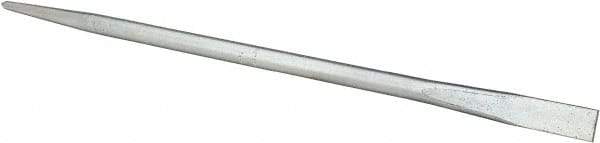 Made in USA - 24" OAL Chrome Pry Bar - 3/4" Wide - Exact Tool & Supply