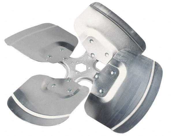 Made in USA - 24" Blade Diam, Commercial Fan Blade - Clockwise Rotation, 4 Blades - Exact Tool & Supply