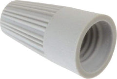 Thomas & Betts - 1, 22 + & 1, 20 to 2, 16 AWG, 300 Volt, Corrosion Resistant, Standard Twist on Wire Connector - Gray - Exact Tool & Supply
