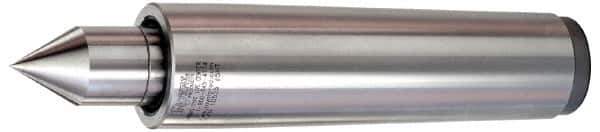 Royal Products - MT5 Taper Shank, 1-3/4" Head Diam 3,125 Lb Capacity Live Center - 4,500 Max RPM, 3/16" Head Length, 1.0938" Point Diam, 2" Point Len, 2,340 Lb Max Workpc, 8-1/16" OAL, Standard Point - Exact Tool & Supply