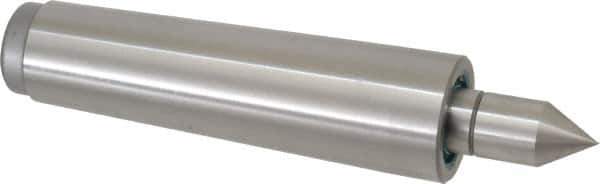 Royal Products - MT4 Taper Shank, 1.231" Head Diam 1,835 Lb Capacity Live Center - 4,500 Max RPM, 3/16" Head Length, 5/8" Point Diam, 1-3/8" Point Len, 1,400 Lb Max Workpc, 5-15/16" OAL, Standard Point - Exact Tool & Supply