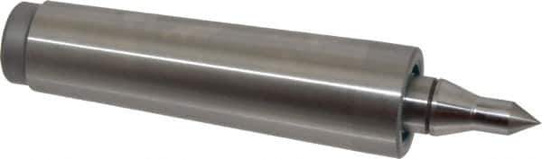 Royal Products - MT4 Taper Shank, 1.231" Head Diam 1,015 Lb Capacity Live Center - 4,500 Max RPM, 5/8" Point Diam, 1-3/8" Point Len, 580 Lb Max Workpc, 5-15/16" OAL, 3/8" Tip Diam, Long Point - Exact Tool & Supply