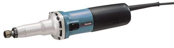 Makita - 1/4 Inch Collet, 7,000 to 28,000 RPM, Straight, Electric Die Grinder - 120 Volt, 6.6 Amp - Exact Tool & Supply