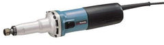 Makita - 1/4 Inch Collet, 7,000 to 28,000 RPM, Straight, Electric Die Grinder - 120 Volt, 6.6 Amp - Exact Tool & Supply