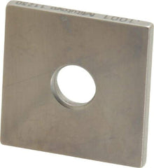 Mitutoyo - 0.1001" Square Steel Gage Block - Accuracy Grade 0, Includes Certificate of Inspection - Exact Tool & Supply