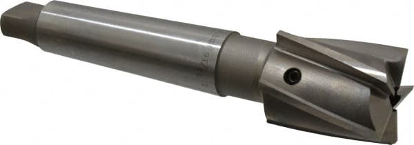 Value Collection - 1-13/16" Diam, 5 Flutes, Morse Taper Shank, Interchangeable Pilot Counterbore - Exact Tool & Supply