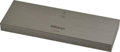 Mitutoyo - 4" Rectangular Steel Gage Block - Accuracy Grade 0, Includes Certificate of Inspection - Exact Tool & Supply
