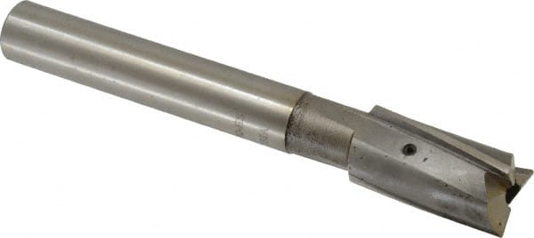 Value Collection - 27/32" Diam, 3/4" Shank, Diam, 3 Flutes, Straight Shank, Interchangeable Pilot Counterbore - Exact Tool & Supply