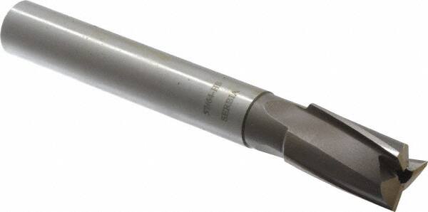 Value Collection - 57/64" Diam, 3/4" Shank, Diam, 3 Flutes, Straight Shank, Interchangeable Pilot Counterbore - Exact Tool & Supply