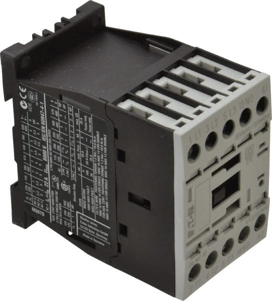 Eaton Cutler-Hammer - 3 Pole, 110 Coil VAC at 50 Hz and 120 Coil VAC at 60 Hz, 20 Amp, Nonreversible Open Enclosure IEC Contactor - Exact Tool & Supply