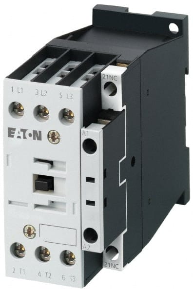 Eaton Cutler-Hammer - 3 Pole, 220 Coil VAC at 50 Hz and 240 Coil VAC at 60 Hz, 40 Amp, Nonreversible Open Enclosure IEC Contactor - Exact Tool & Supply
