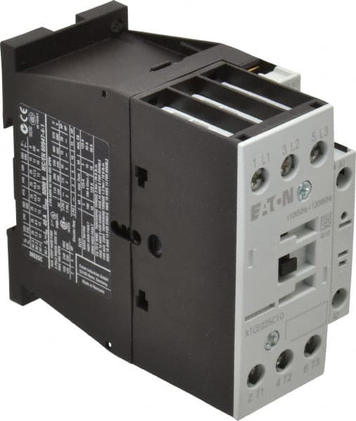 Eaton Cutler-Hammer - 3 Pole, 110 Coil VAC at 50 Hz and 120 Coil VAC at 60 Hz, 40 Amp, Nonreversible Open Enclosure IEC Contactor - Exact Tool & Supply