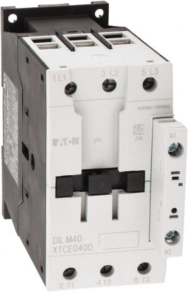 Eaton Cutler-Hammer - 3 Pole, 415 Coil VAC at 50 Hz and 480 Coil VAC at 60 Hz, 63 Amp, Nonreversible Open Enclosure IEC Contactor - Exact Tool & Supply