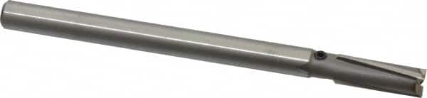 Made in USA - 9/32" Diam, 17/64" Shank, Diam, 3 Flutes, Straight Shank, Interchangeable Pilot Counterbore - Exact Tool & Supply