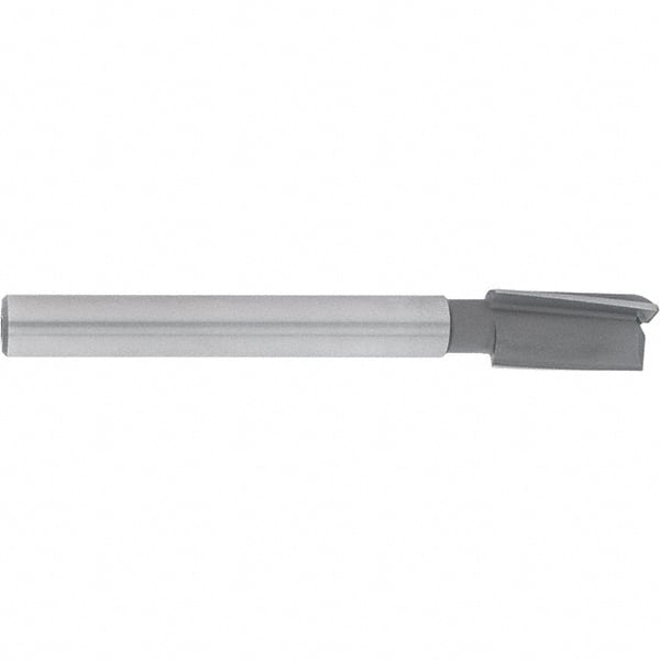 Made in USA - 11/16" Diam, 1/2" Shank, Diam, 3 Flutes, Straight Shank, Interchangeable Pilot Counterbore - Exact Tool & Supply
