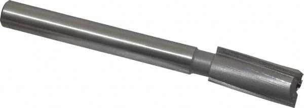 Made in USA - 23/32" Diam, 1/2" Shank, Diam, 3 Flutes, Straight Shank, Interchangeable Pilot Counterbore - Exact Tool & Supply